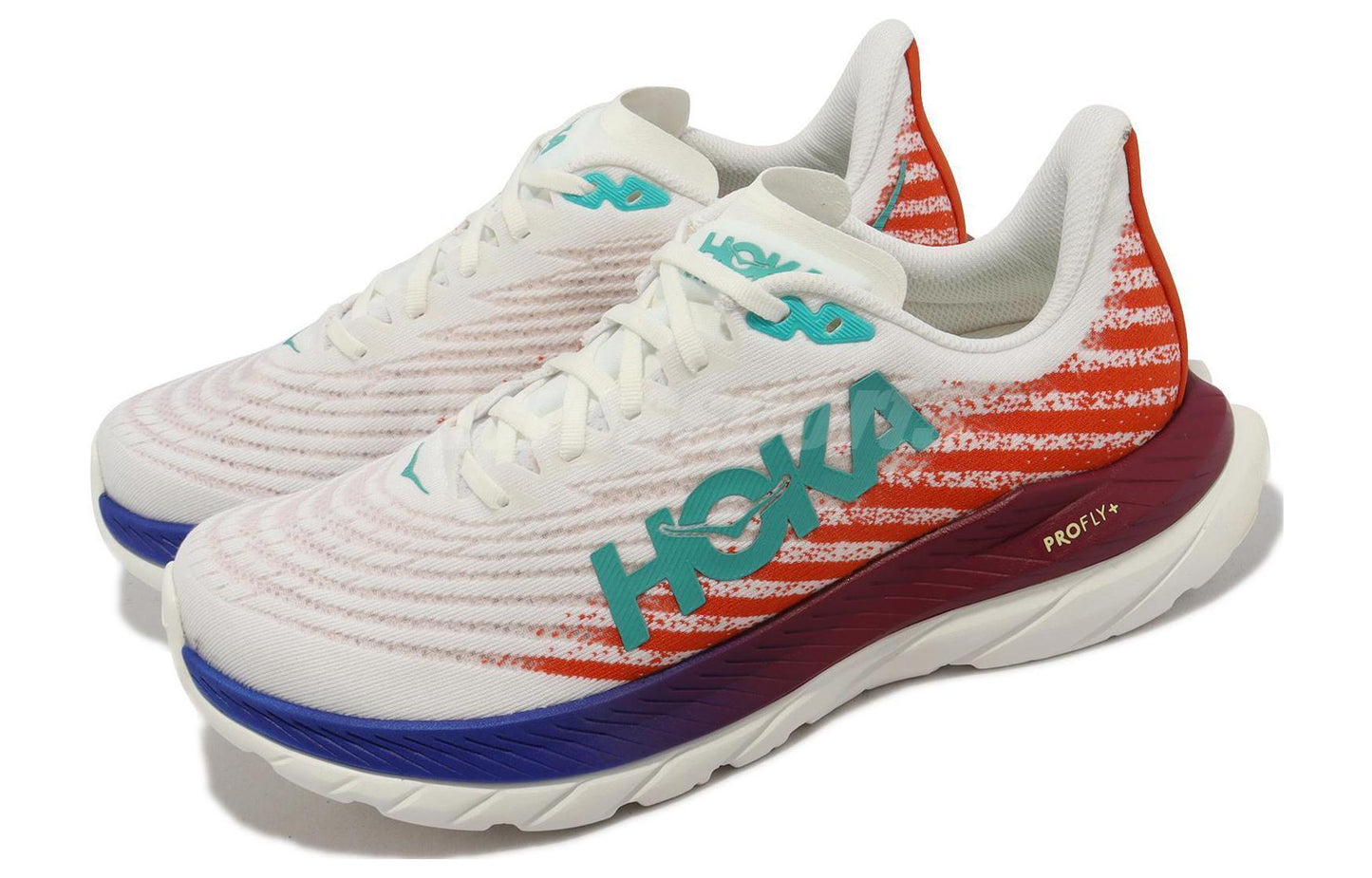 (WMNS) Hothtka ONE ONE Mach 5 Wide 'White Fire Red' 1136678-WFM