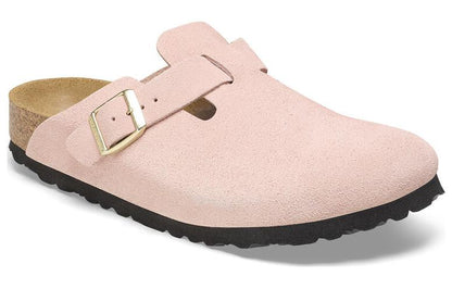 Birkenthtstock Boston Suede Leather Narrow Fit 'Light Rose' 1026171