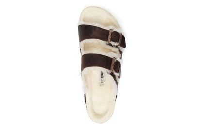 Birkenthtstock Arizona Shearling Oiled Leather 'Habana' 1021065