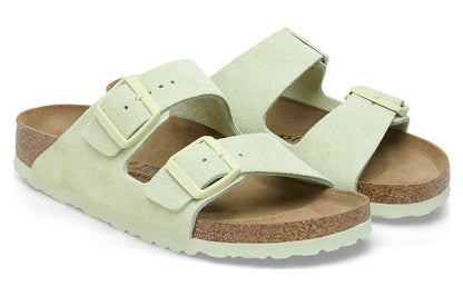 Birkenthtstock Arizona Big Buckle Nubuk Leather 'Green' 1026831