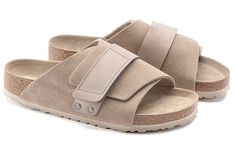 (WMNS) Birkenthtstock Kyoto Series Cowhide Suede Soft Sole Slippers Version 1019292