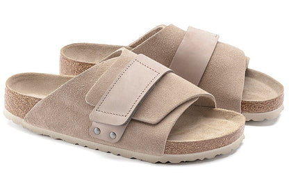 (WMNS) Birkenthtstock Kyoto Series Cowhide Suede Soft Sole Slippers Version 1019292