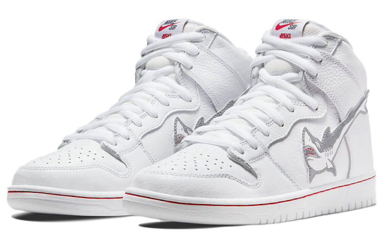 Nithtke Oski x SB Skateboard Duthtnk High Shark 'White Grey' CI2692-100
