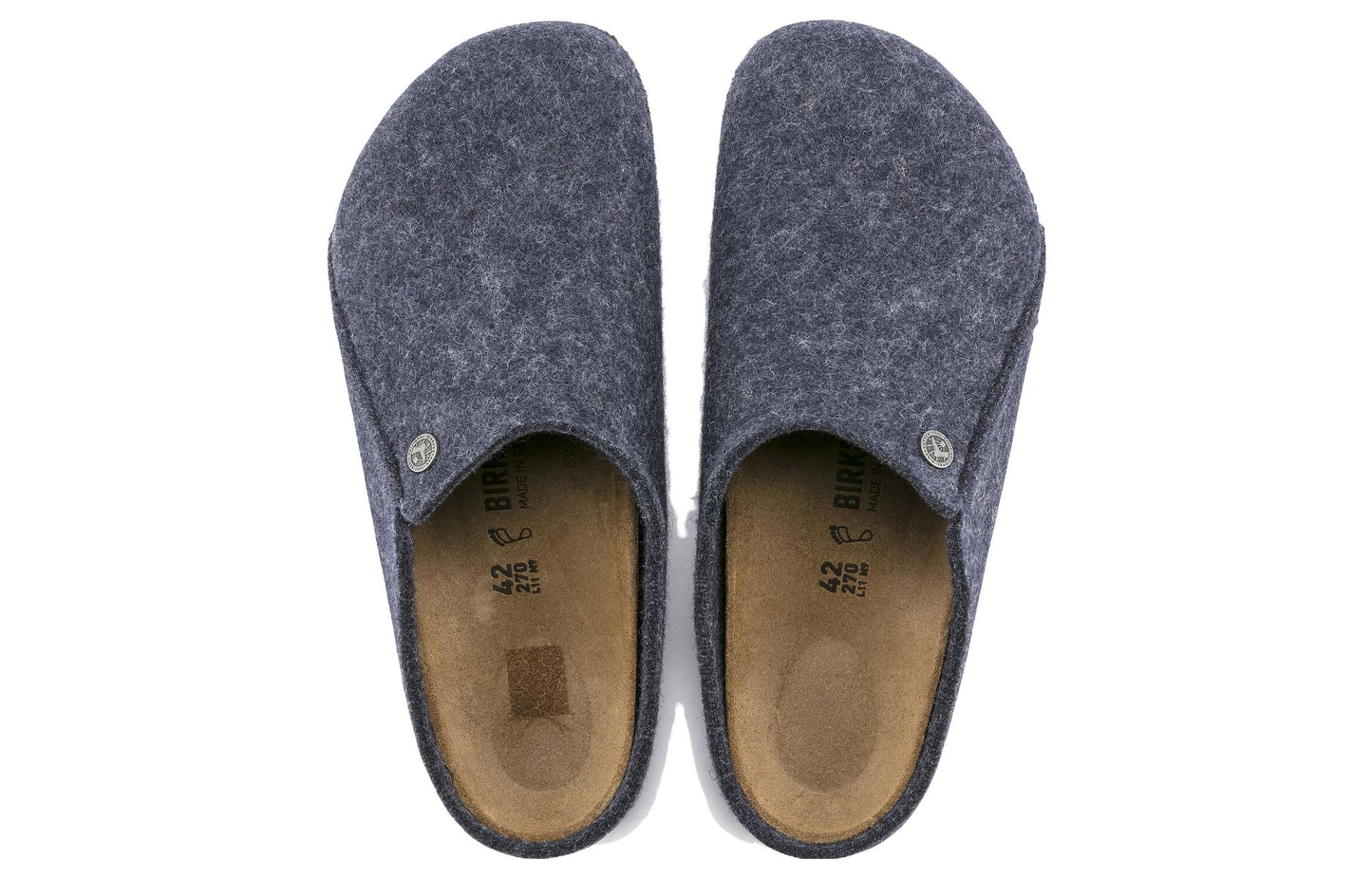 Birkenthtstock Zermatt Shearling Wool Felt Narrow Fit 'Blue' 1017519