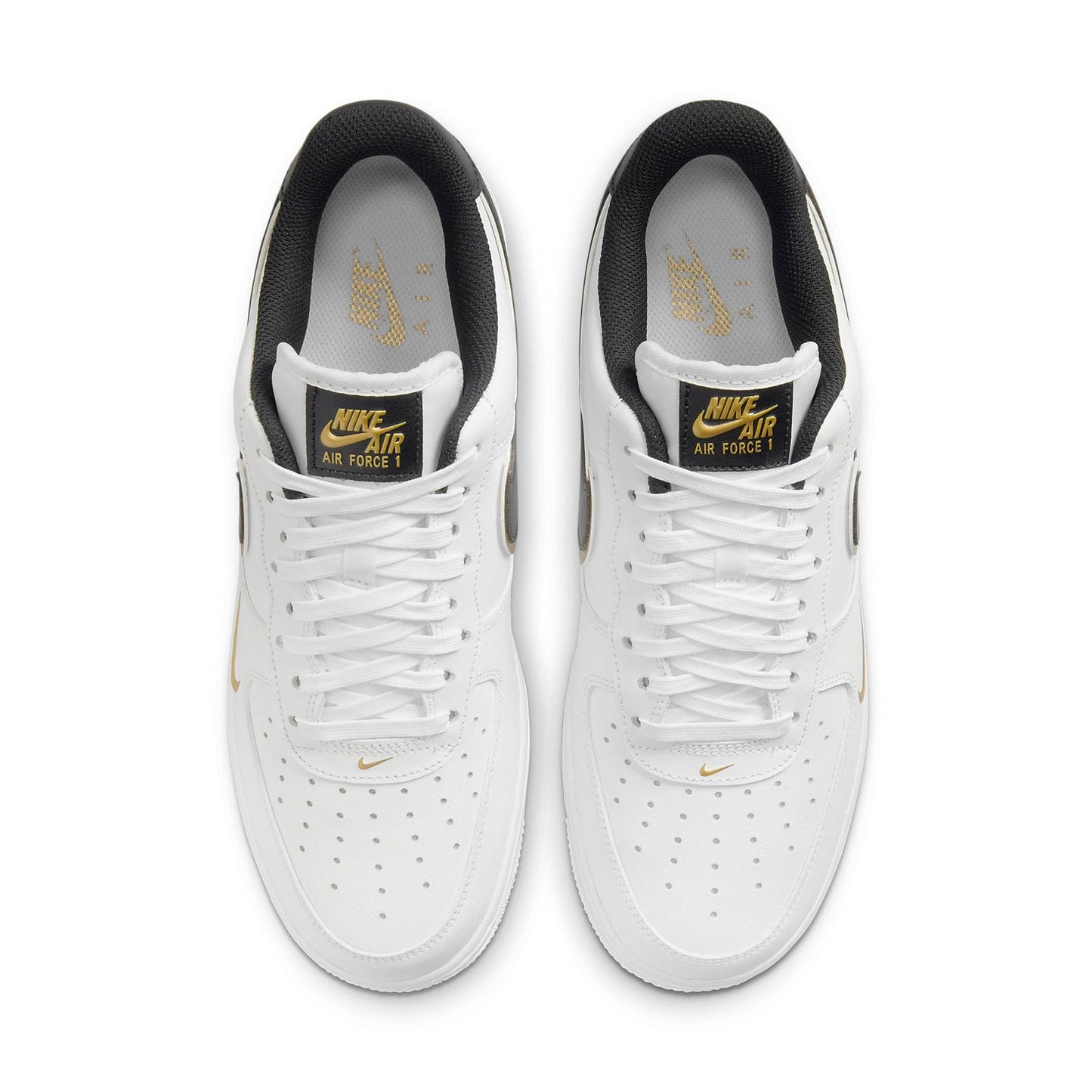 Nithtke Athtir Forthtce 1 '07 LV8 'Metallic Swoosh Pack - White Metallic Gold' DA8481-100