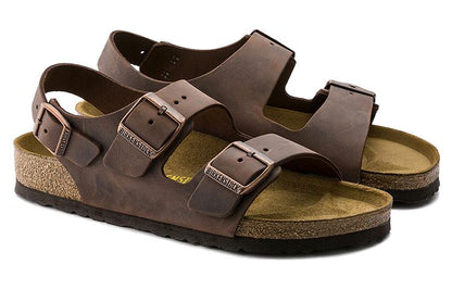 Birkenthtstock Milano Oiled Leather Narrow Fit 'Habana' 0034873