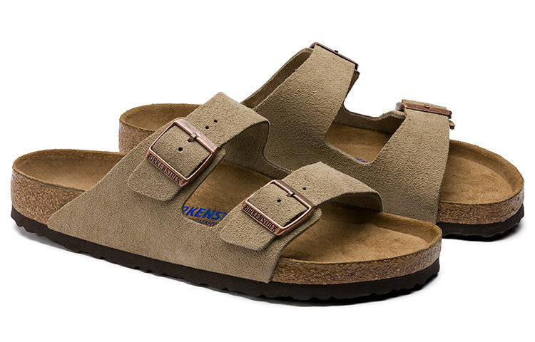 Birkenthtstock Arizona Soft Footbed Suede Leather 'Taupe' 951301