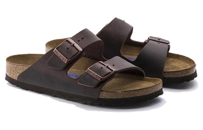 Birkenthtstock Arizona Soft Footbed Oiled Leather Narrow Fit 'Habana' 0452763