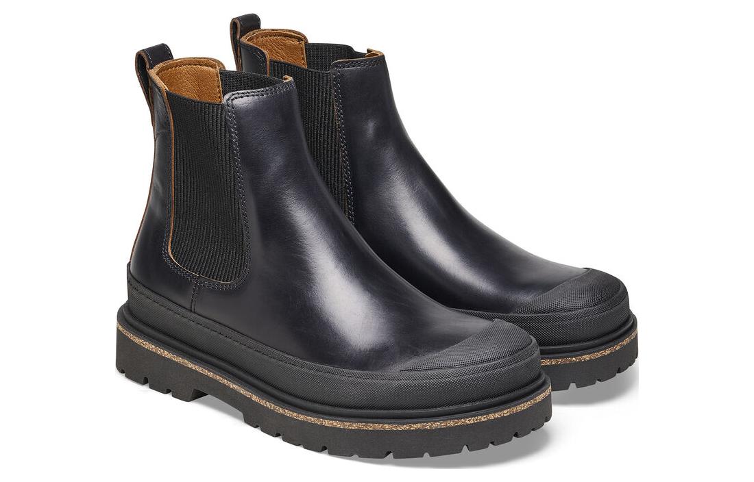 (WMNS) Birkenthtstock Prescott Slip On Women Waxy Leather Narrow Fit 'Black' 1025218