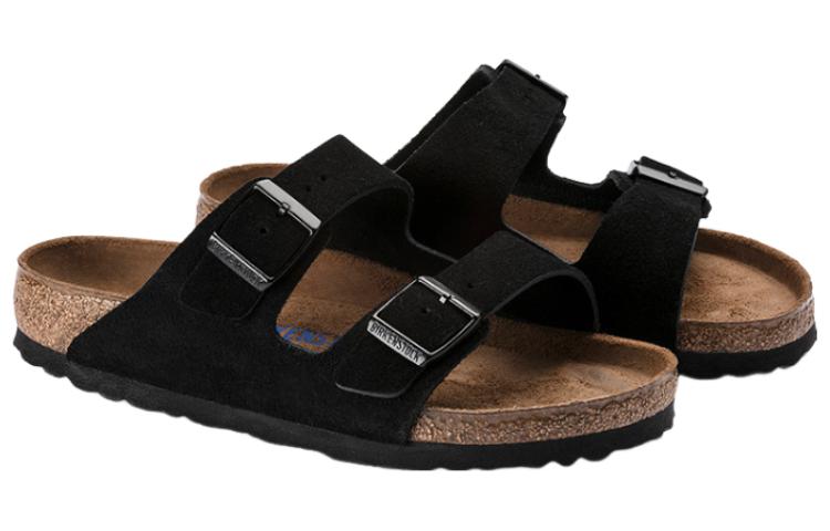 Birkenthtstock Arizona Soft Footbed Suede Leather 'Black' 0951321