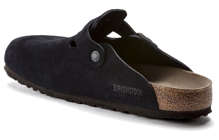 Birkenthtstock Boston Soft Footbed Suede Leather 'Midnight' 1023910
