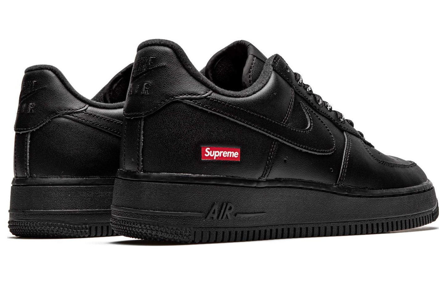 Suprethtme x Nithtke Athtir Forthtce 1 Low 'Box Logo - Black' CU9225-001
