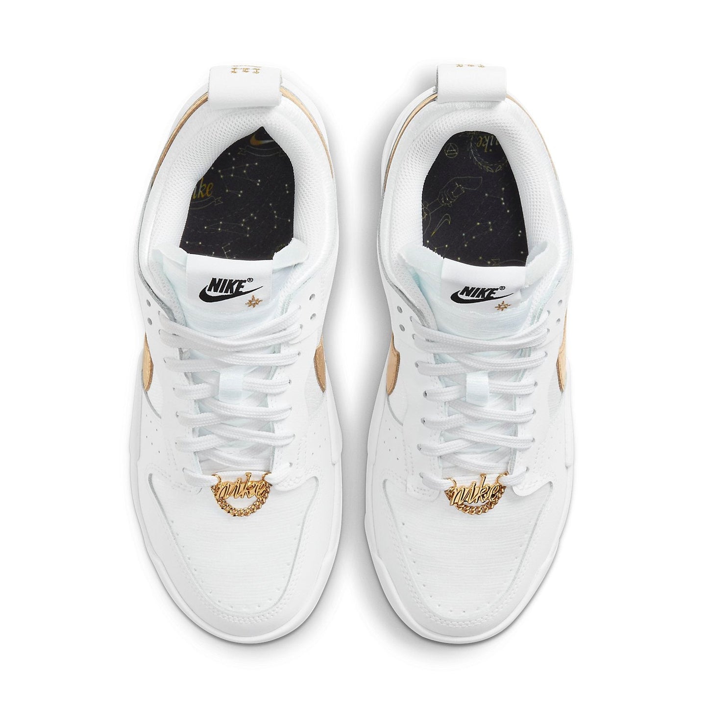 (WMNS) Nithtke Duthtnk Low Disrupt 'White Metallic Gold' DD9676-100