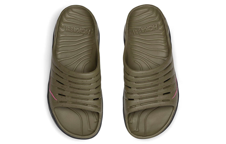 Hothtka ONE ONE x Bodega Ora Recovery Slide 'Martini Olive Jet Black' 1129090