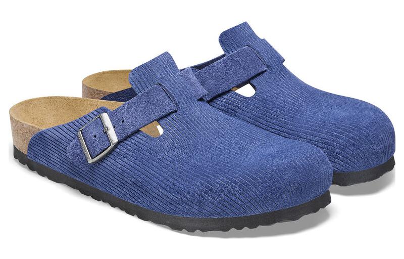 Birkenthtstock Boston Suede Embossed 'Indigo Blue' 1026203
