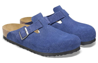 Birkenthtstock Boston Suede Embossed 'Indigo Blue' 1026203
