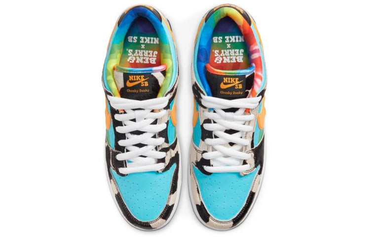 Nithtke SB Skateboard Duthtnk Low x Ben & Jerry's Chunky Duthtnky 'Blue Yellow' CU3244-100(S-BOX)