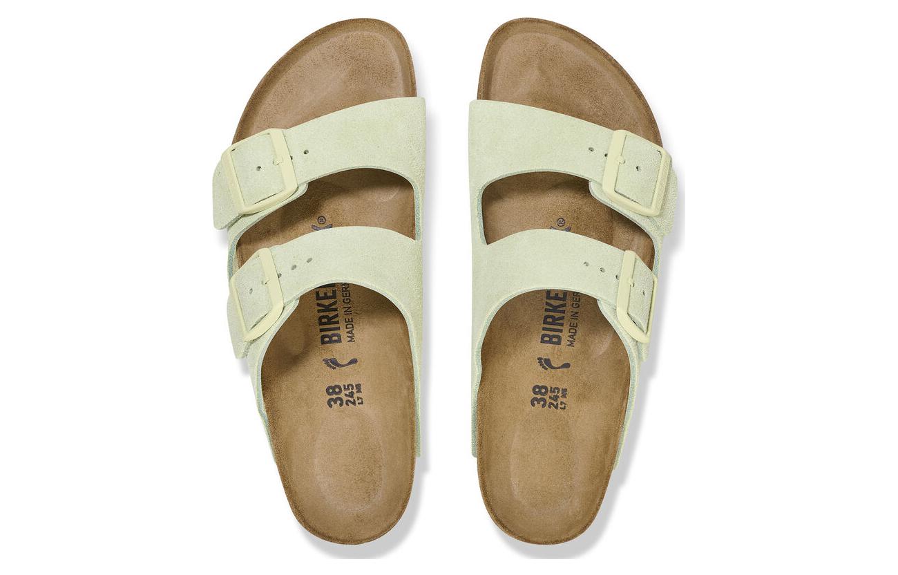 Birkenthtstock Arizona Big Buckle Nubuk Leather 'Green' 1026831