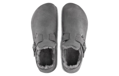 Birkenthtstock London Shearling Suede Leather 'Whale Grey' 1020581