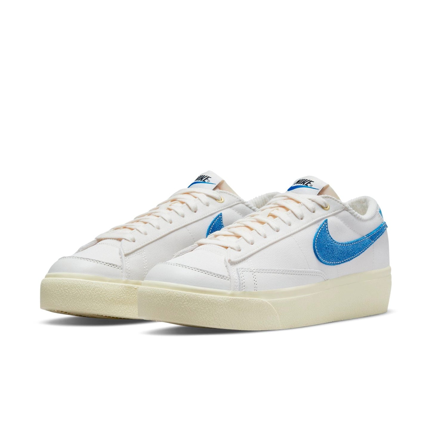 (WMNS) Nithtke blathtzer Low Platform Sneakers White/Blue DO2371-133