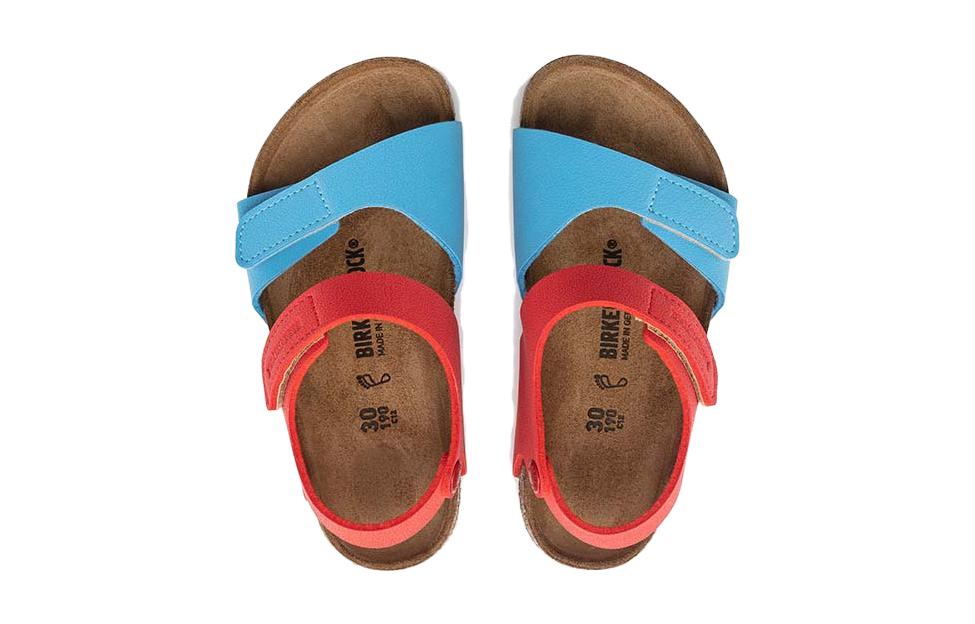 (PS) Birkenthtstock Palu Kids Logo BS Birko-Flor Birkibuc Narrow Fit 'Sky Blue Active Red' 1024372