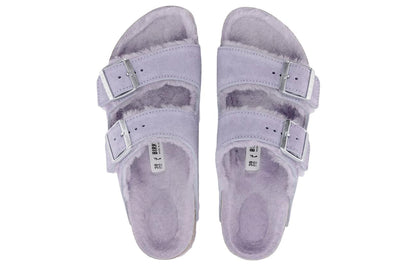 (WMNS) Birkenthtstock Arizona Shearling Suede Leather Narrow Fit 'Purple Fog' 1023256