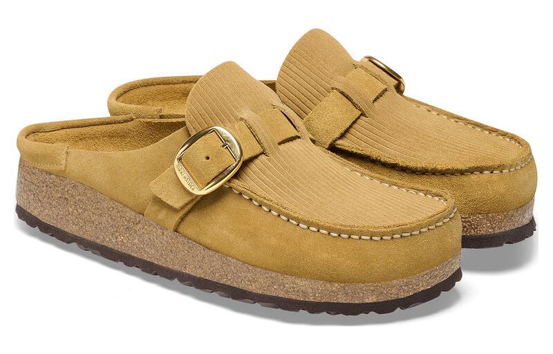 (WMNS) Birkenthtstock Buckley Suede Embossed 'Corduroy Cork Brown' 1026235