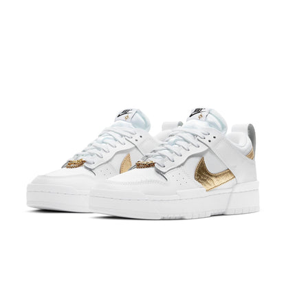 (WMNS) Nithtke Duthtnk Low Disrupt 'White Metallic Gold' DD9676-100