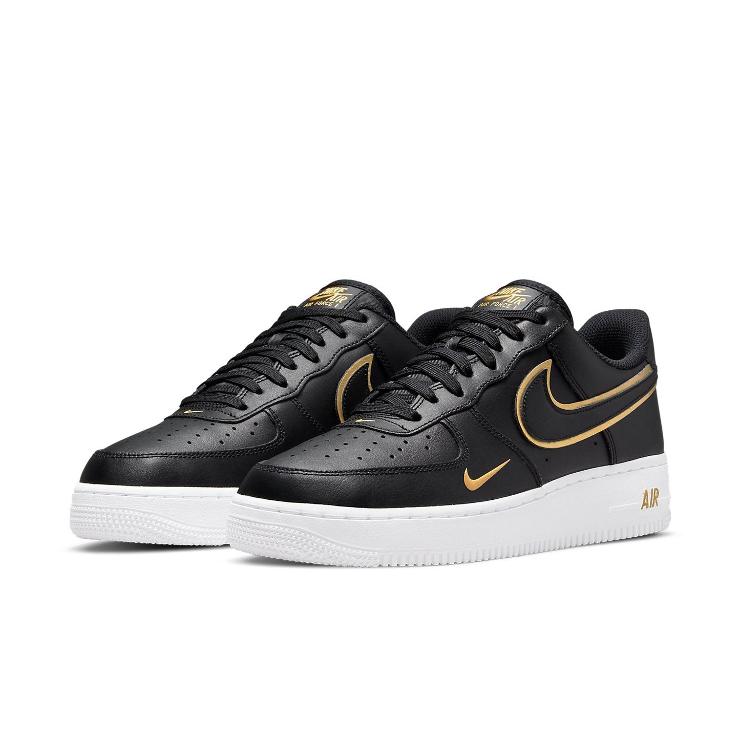 Nithtke Athtir Forthtce 1 '07 LV8 'Metallic Swoosh Pack - Black' DA8481-001