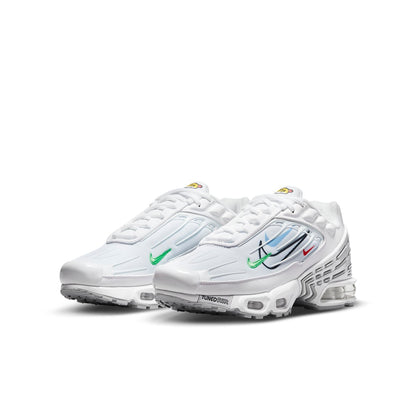 (GS) Nithtke Aithtr Max Plus 3 Multi Swooshes White DN8014-100