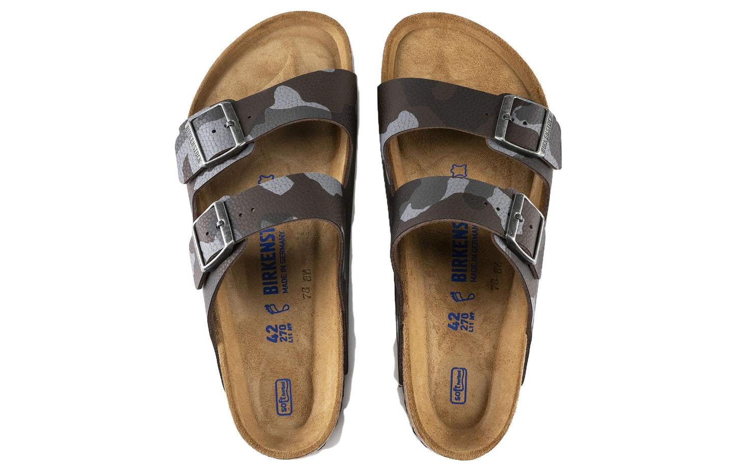 Birkenthtstock Arizona Soft Footbed Slide Sandals 'Camo Brown' 1013015