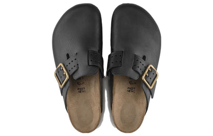 Birkenthtstock Boston Bold Leather Narrow Fit 'Black' 1022626