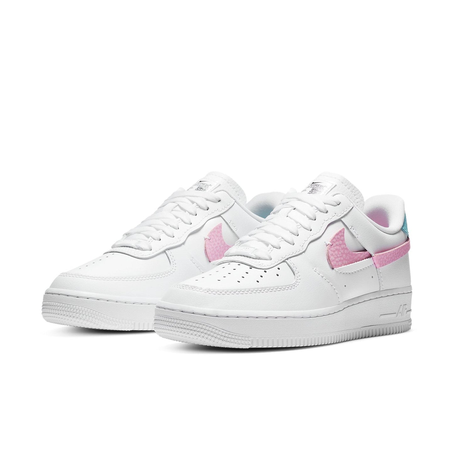 (WMNS) Nithtke Athtir Forthtce 1 LXX 'White Pink Aqua' DC1164-101