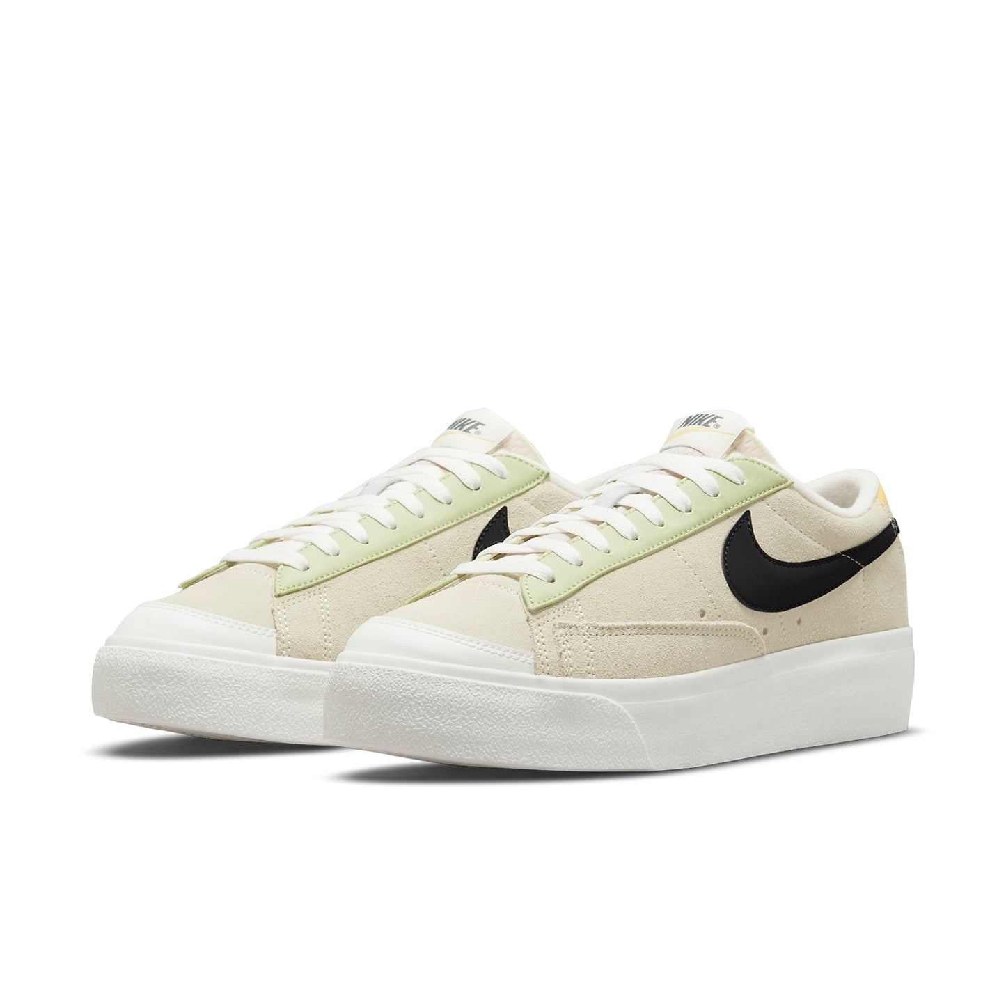 (WMNS) Nithtke blathtzer Low Platform 'Reflective Swoosh - Light Stone' DQ0884-100