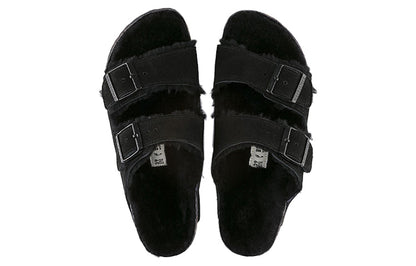 Birkenthtstock Arizona Fleece Lined Shoe Version Black Unisex 752663