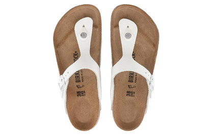 (WMNS) Birkenthtstock Gizeh Natural Leather Narrow Fit 'White' 1024398