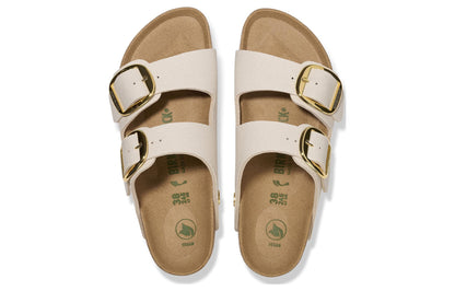 Birkenthtstock Arizona Big Buckle Rivet Logo Textile Narrow Fit 'Vegan Canvas Eggshell' 1025563