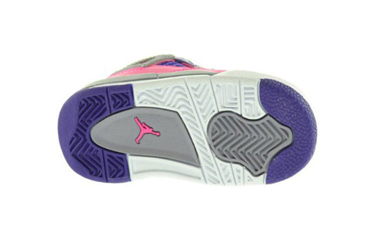 (TD) Aithtr Jorthtdan 4 Retro Toddlers Pink/Grey/Purple 308500-607