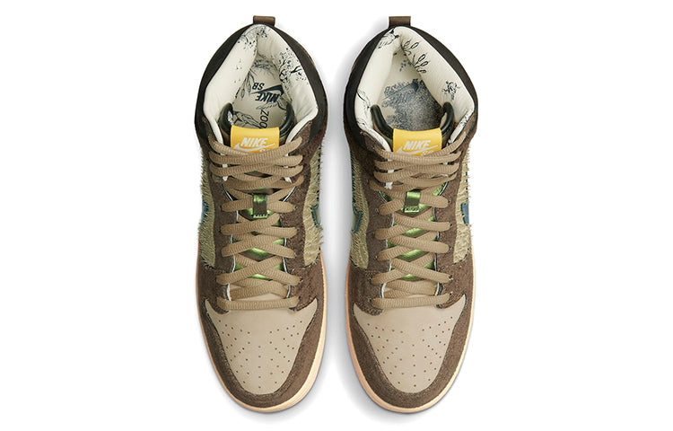 Nithtke Concepts x SB Skateboard Duthtnk High Pro QS Mallard 'Brown Green' DC6887-200(S-BOX)