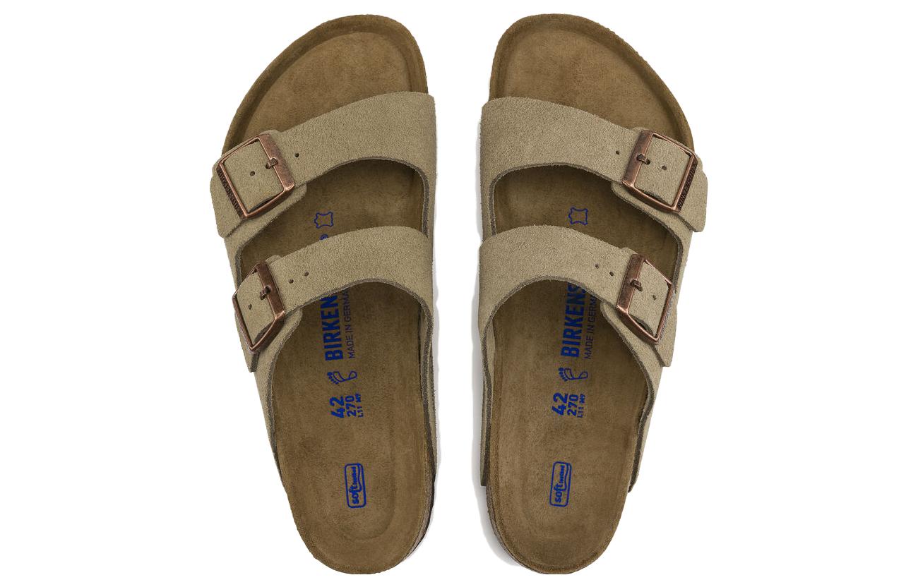Birkenthtstock Arizona Soft Footbed Suede Leather 'Taupe' 0951301