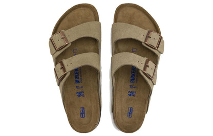 Birkenthtstock Arizona Soft Footbed Suede Leather 'Taupe' 0951301