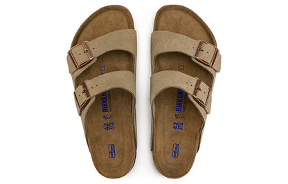 Birkenthtstock Arizona Soft Footbed Suede Leather 'Taupe' 951301