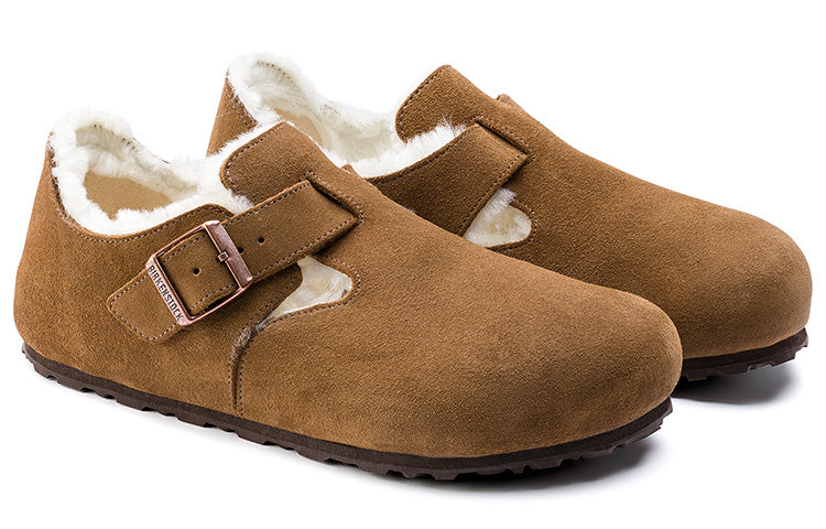 Birkenthtstock London Shearling Suede Leather 'Shearling Tea'' 1014962