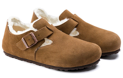 Birkenthtstock London Shearling Suede Leather 'Shearling Tea'' 1014962