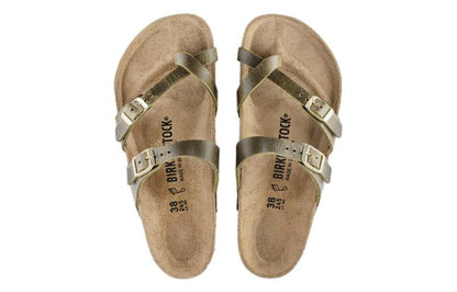 (WMNS) Birkenthtstock Mayari Oiled Leather Narrow Fit 'Olive' 1023350