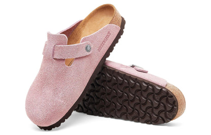 Birkenthtstock x Stssy Boston Suede Leather 'Dusty Pink' 1022971
