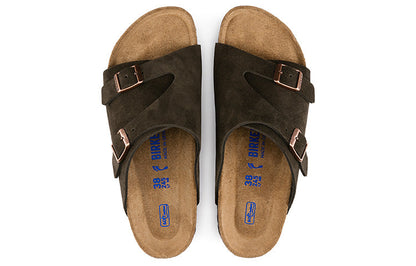 Birkenthtstock Zrich Soft Footbed Suede Leather Narrow Fit 'Mocha' 1009531