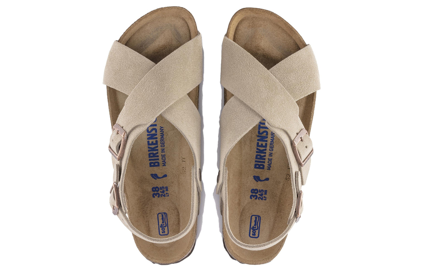 (WMNS) Birkenthtstock Tulum Suede Leather 'Taupe' 1023247