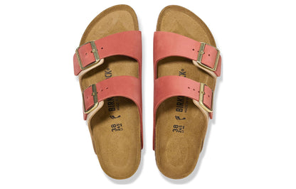 Birkenthtstock Arizona Nubuk Leather Narrow Fit 'Mars Red/ Sandcastle' 1025727