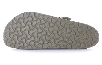 Birkenthtstock Boston Soft Footbed Suede Leather Sandals 'Faded Khaki' 1019054